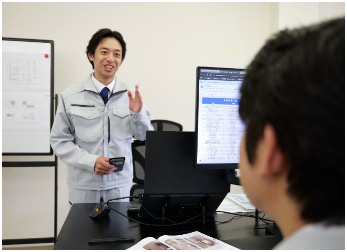 社内ミーティングの様子